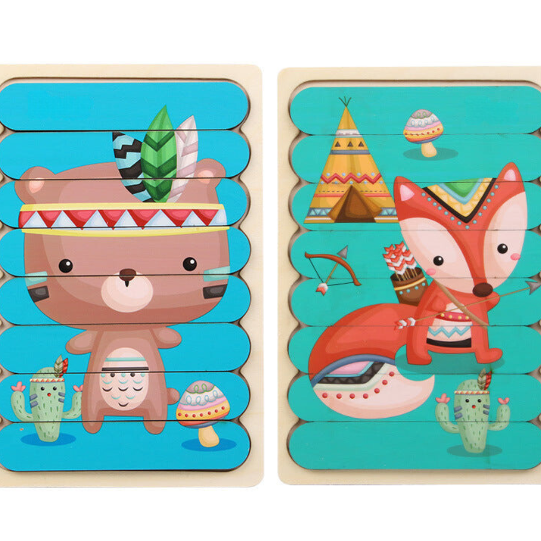 Montessori Holz Puzzle