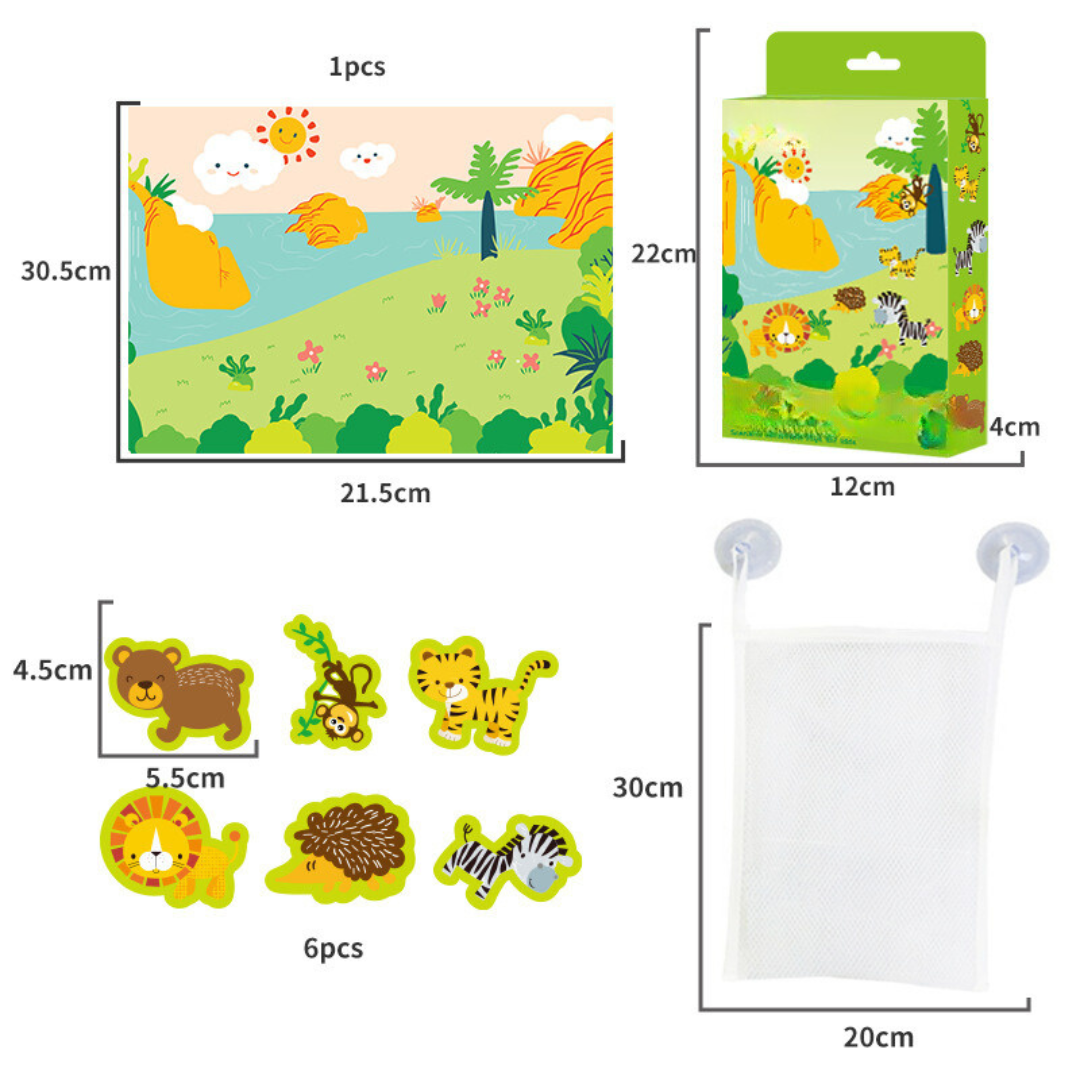 Magisches Badespielzeug in verschiedenen Designs