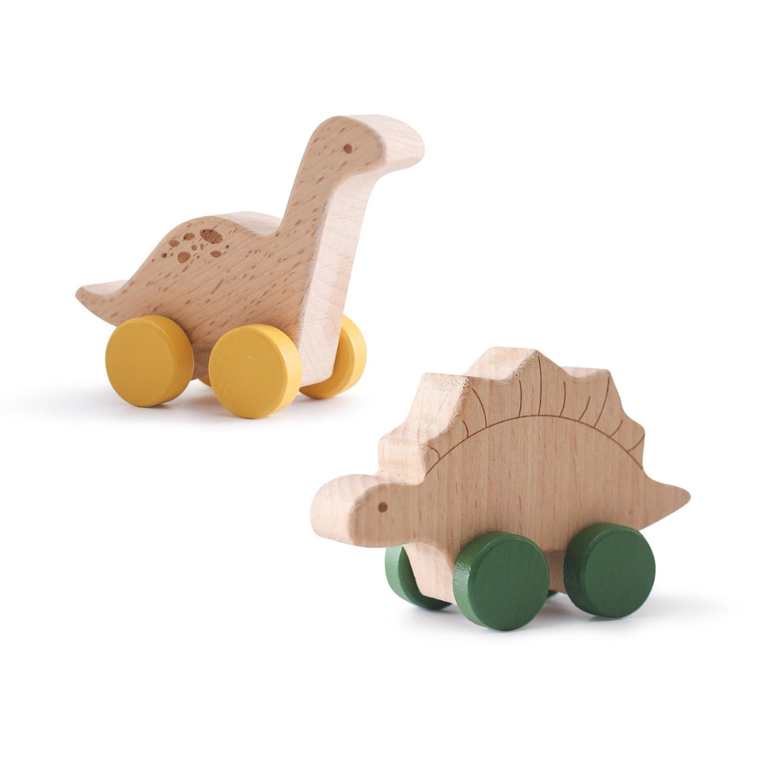 Montessori Holz Zug Pastelfarben