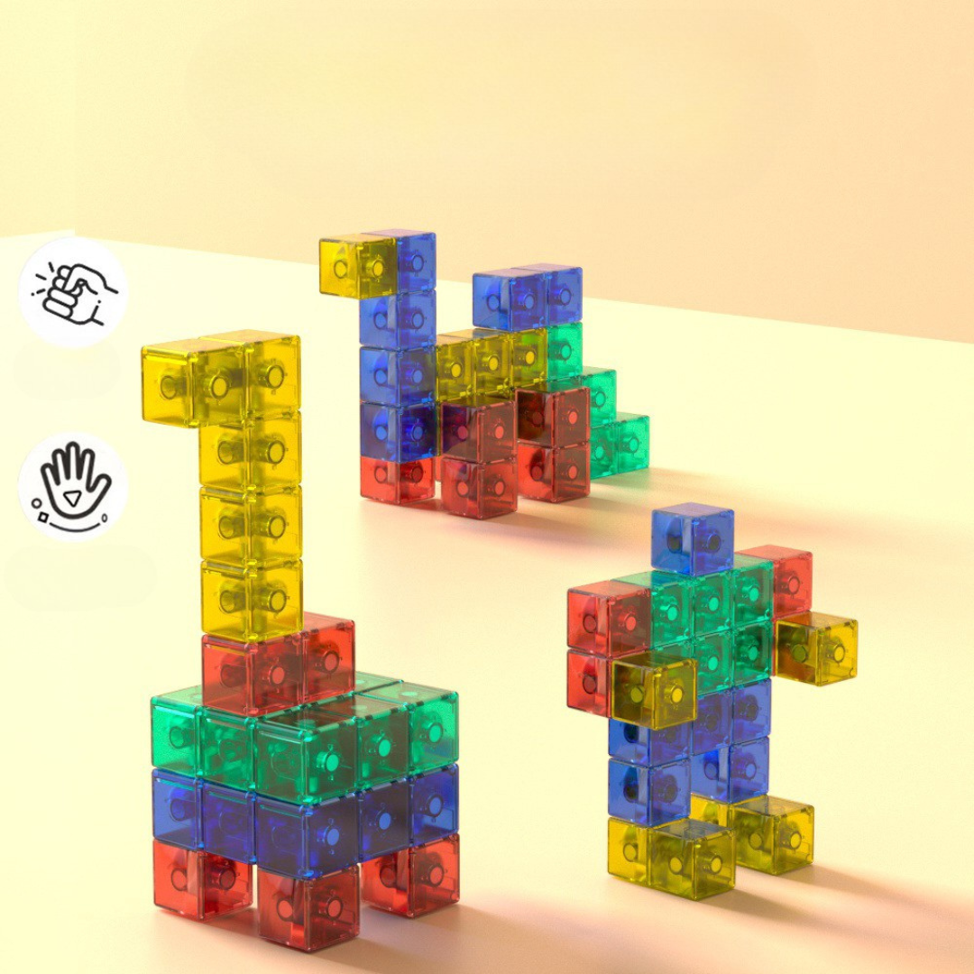 Kindersicheres Montessori Magnet Würfel Spielzeug