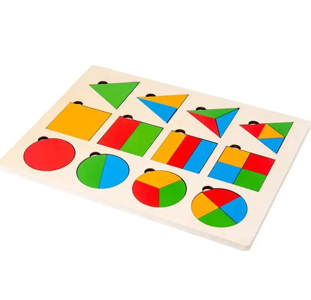 Formen-Entdecker – Holz-Geometrie-Puzzle für Kleinkinder