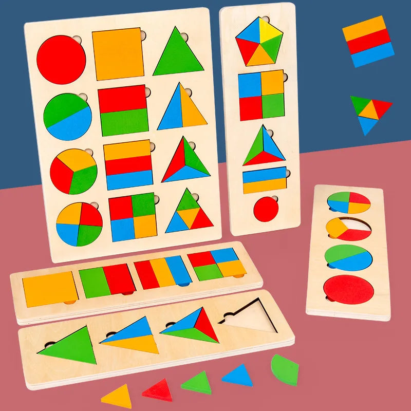 Formen-Entdecker – Holz-Geometrie-Puzzle für Kleinkinder