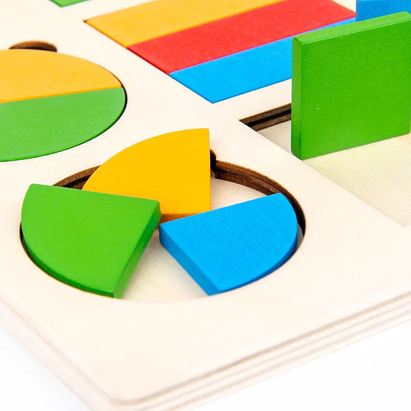 Formen-Entdecker – Holz-Geometrie-Puzzle für Kleinkinder