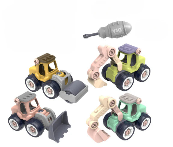Bauarbeiter Baustellenfahrzeug-Set