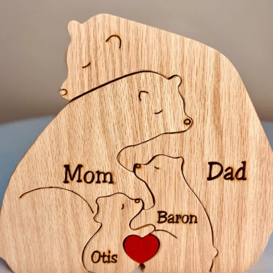 Personalisierte Bärenfamilie