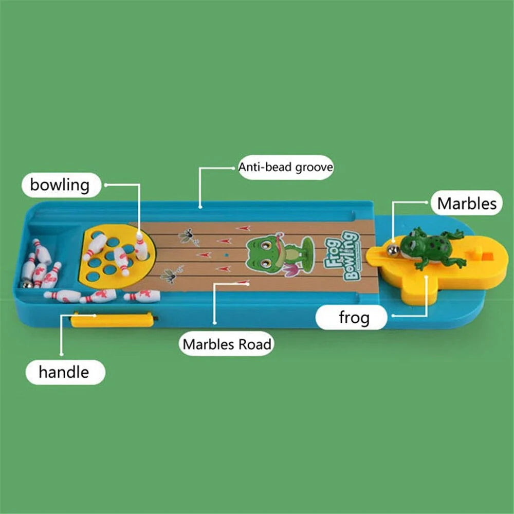 Springender Frosch Bowlingbahn