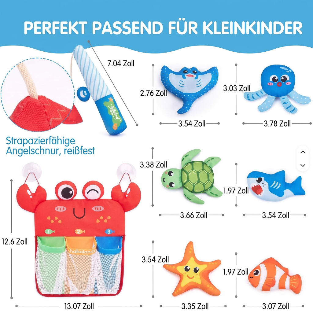 Montessori Magnetisches Angelspiel-Badespielzeug-Set