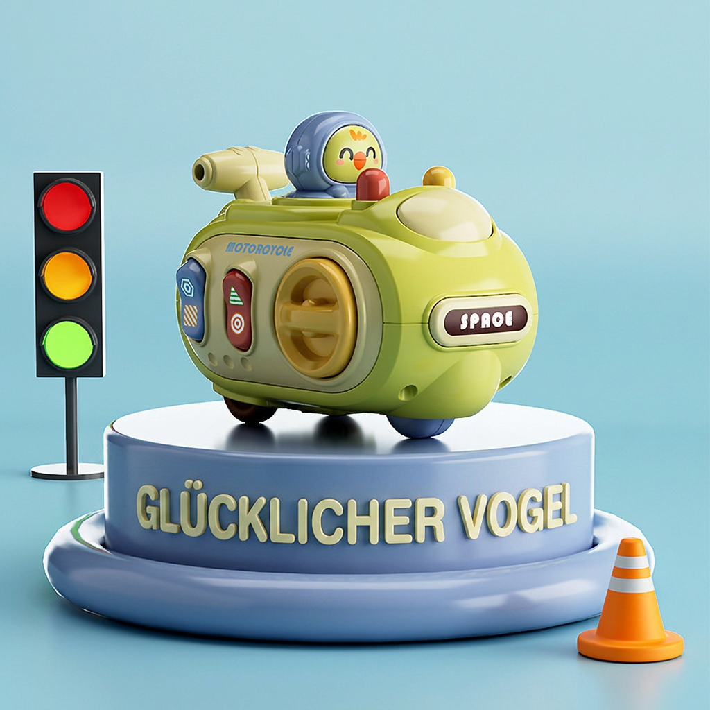 5-in-1 Press-&-Go Beschäftigungs-Auto zur Förderung der Feinmotorik