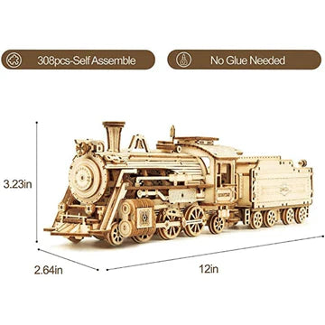 Holzmodellbahn - Stundenlanger Bauspaß mit 3D-Holzmodellbahn