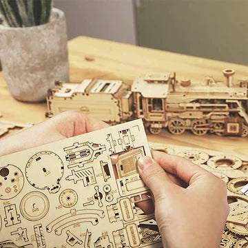Holzmodellbahn - Stundenlanger Bauspaß mit 3D-Holzmodellbahn