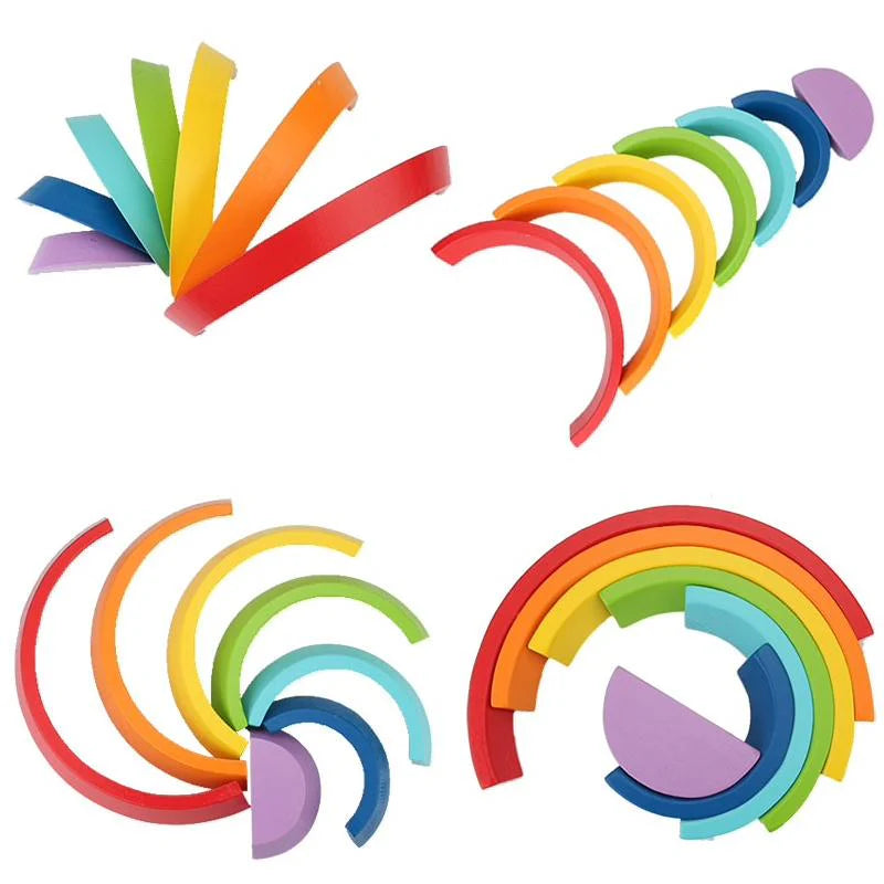 Montessori Holz-Regenbogen