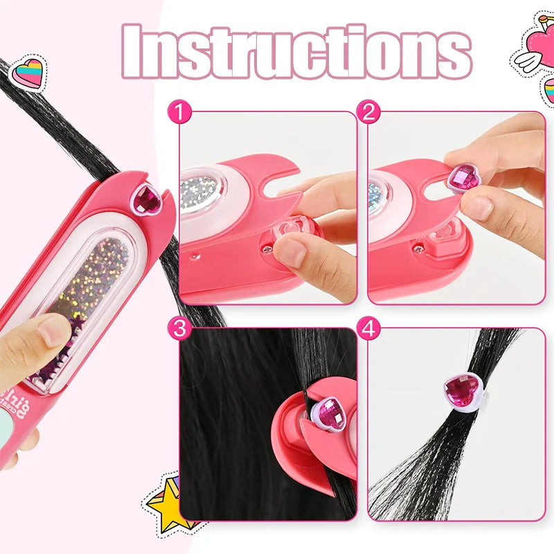 Glitzer Haaraccessoires Set - Erstelle atemberaubende Frisuren