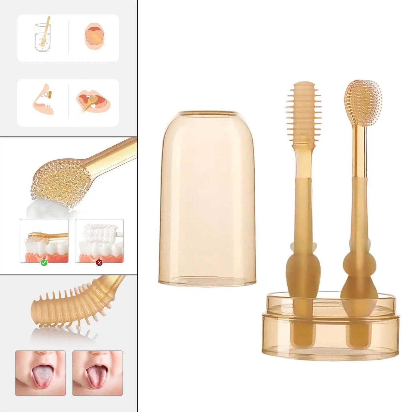 SanftSmile Baby Zahnbürstenset – Sanfte & sichere Mundpflege