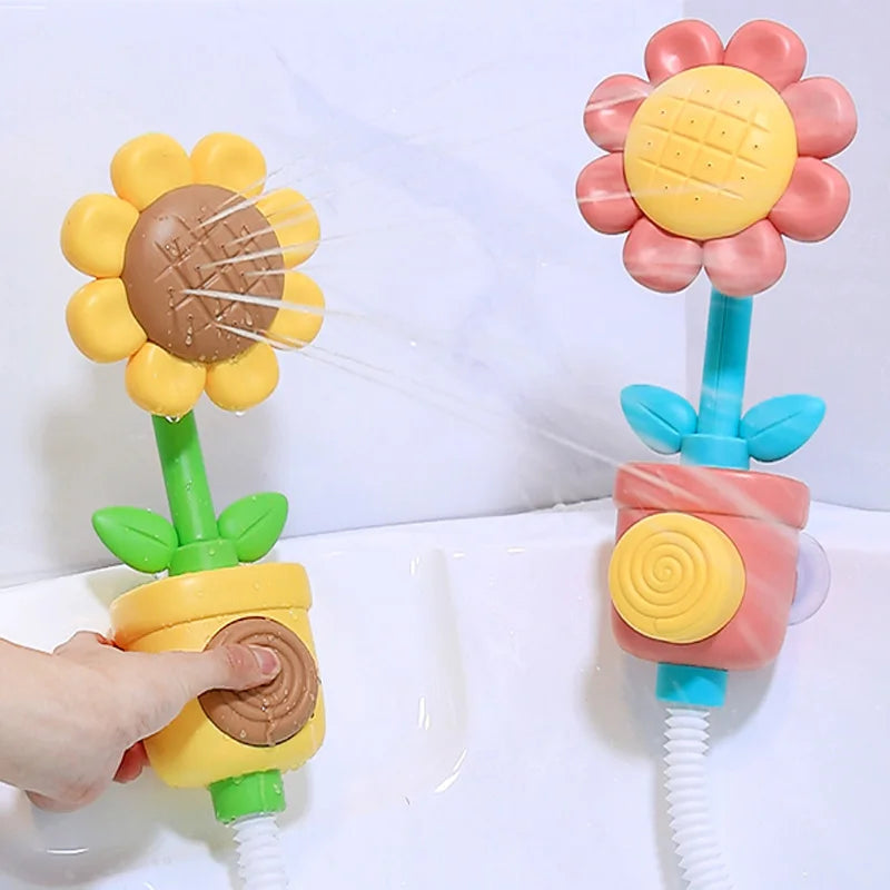 Lustiger Sonnenblumen-Badesprüher