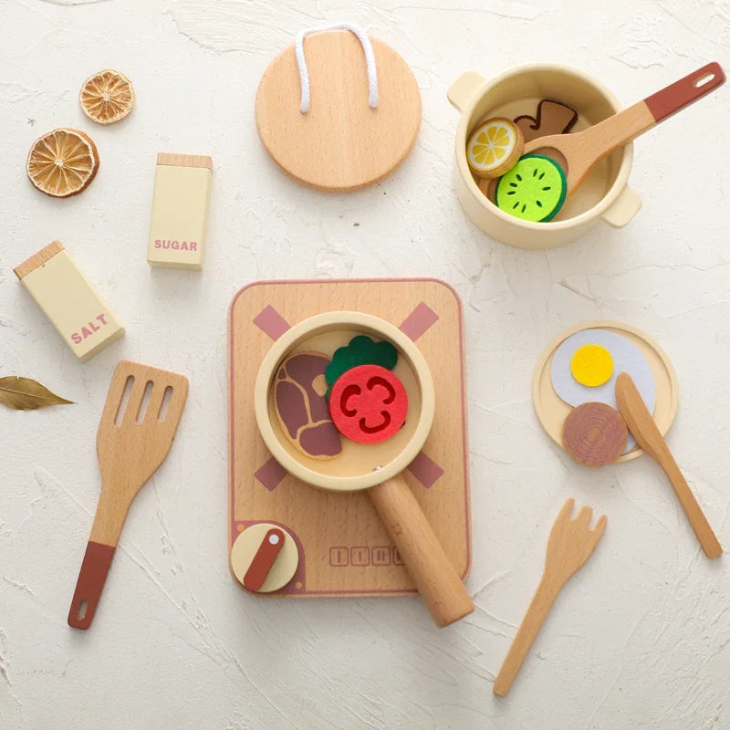 Kleine Küchenchefs Holz-Spielküche