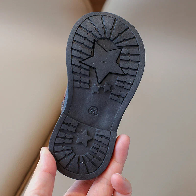 Kuschelige Lederstiefel