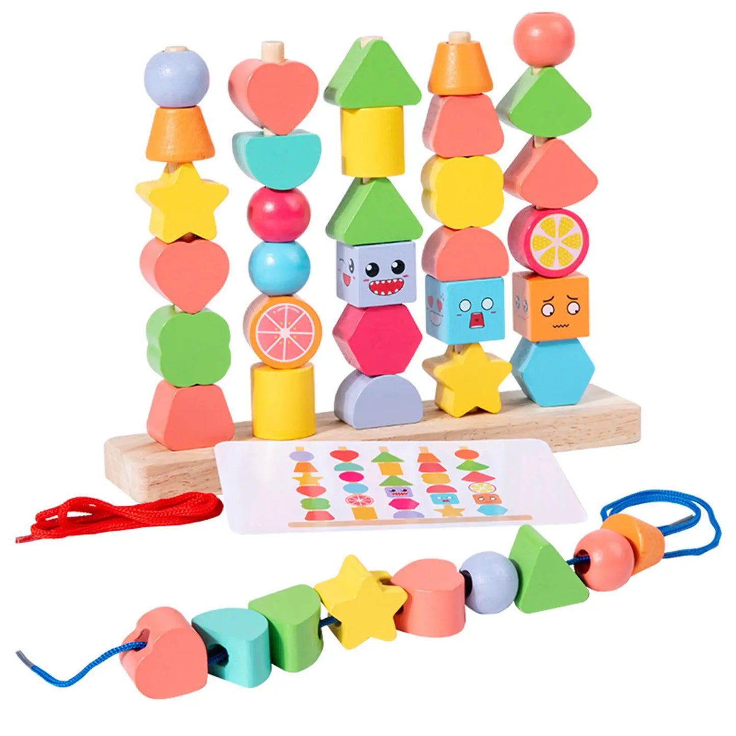 Holz-Lernbausteine für Kinder