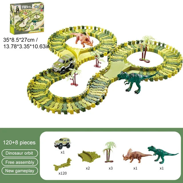 Dino Strecken - Dinosaurier-Abenteuer Rennset