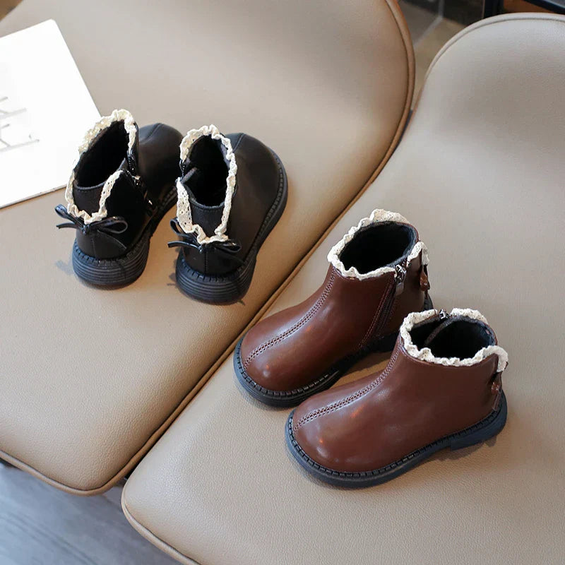 Kuschelige Lederstiefel