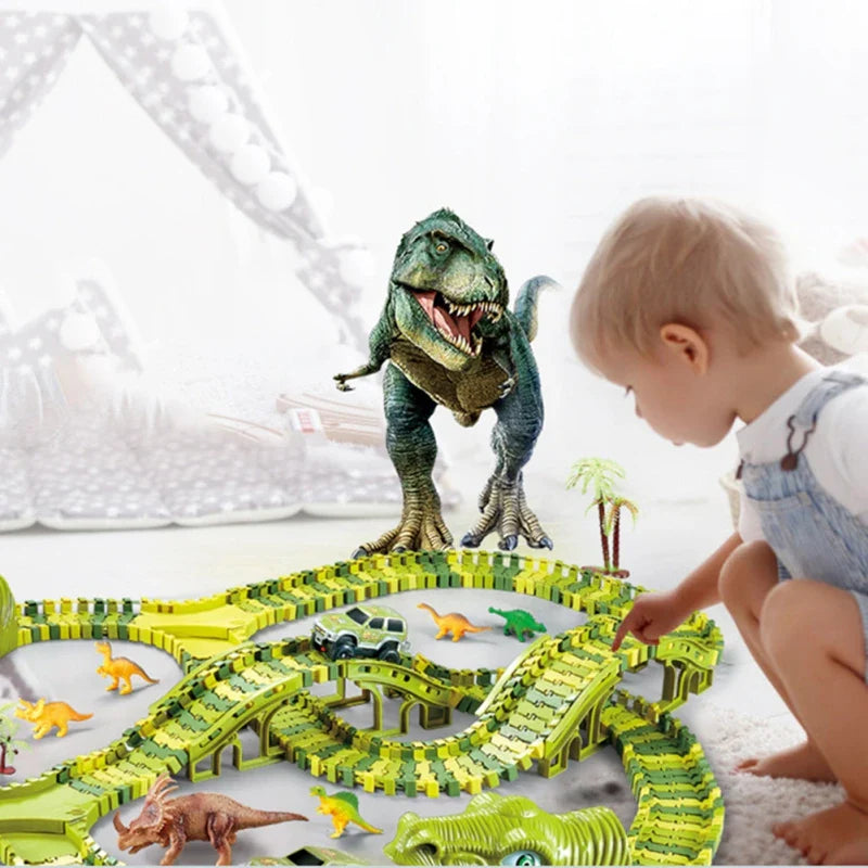 Dino Strecken - Dinosaurier-Abenteuer Rennset