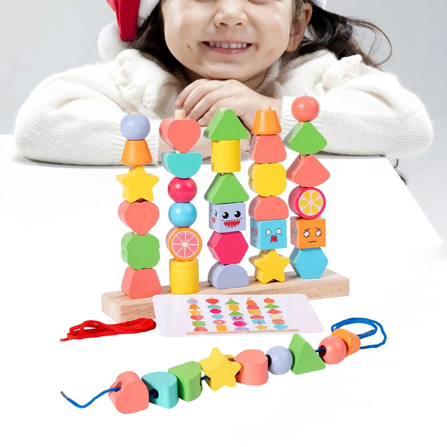 Holz-Lernbausteine für Kinder
