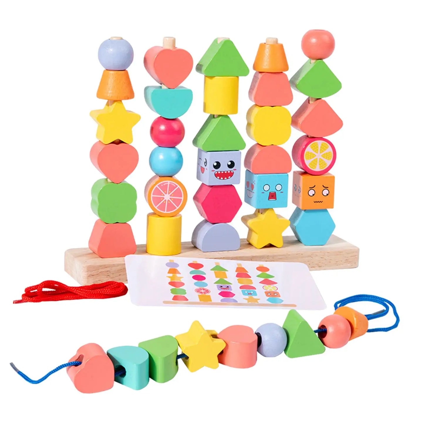 Holz-Lernbausteine für Kinder