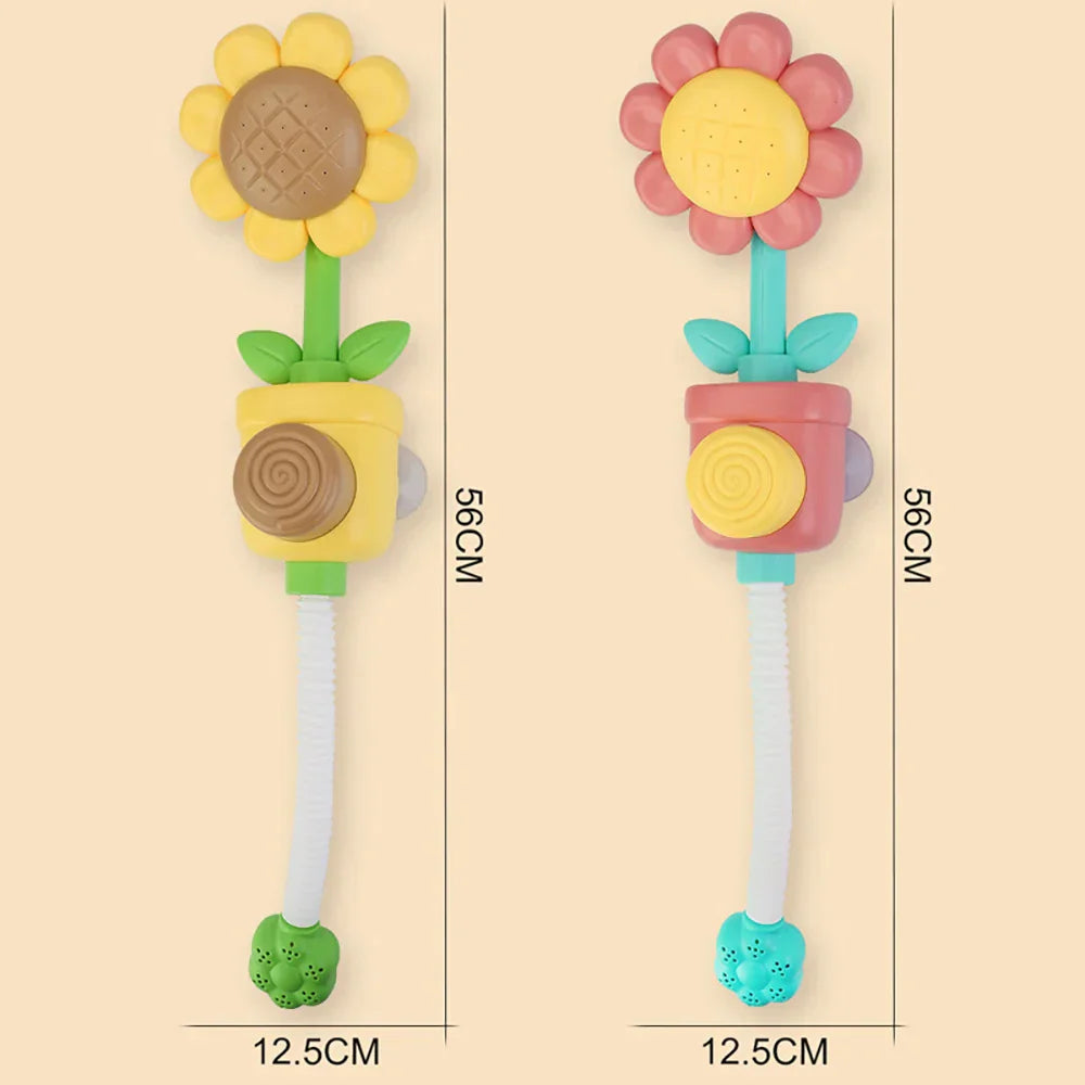 Lustiger Sonnenblumen-Badesprüher