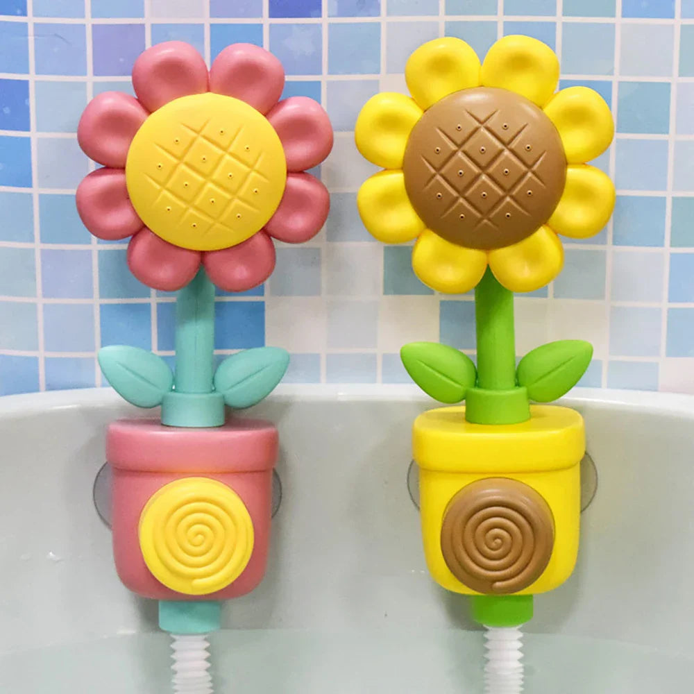 Lustiger Sonnenblumen-Badesprüher
