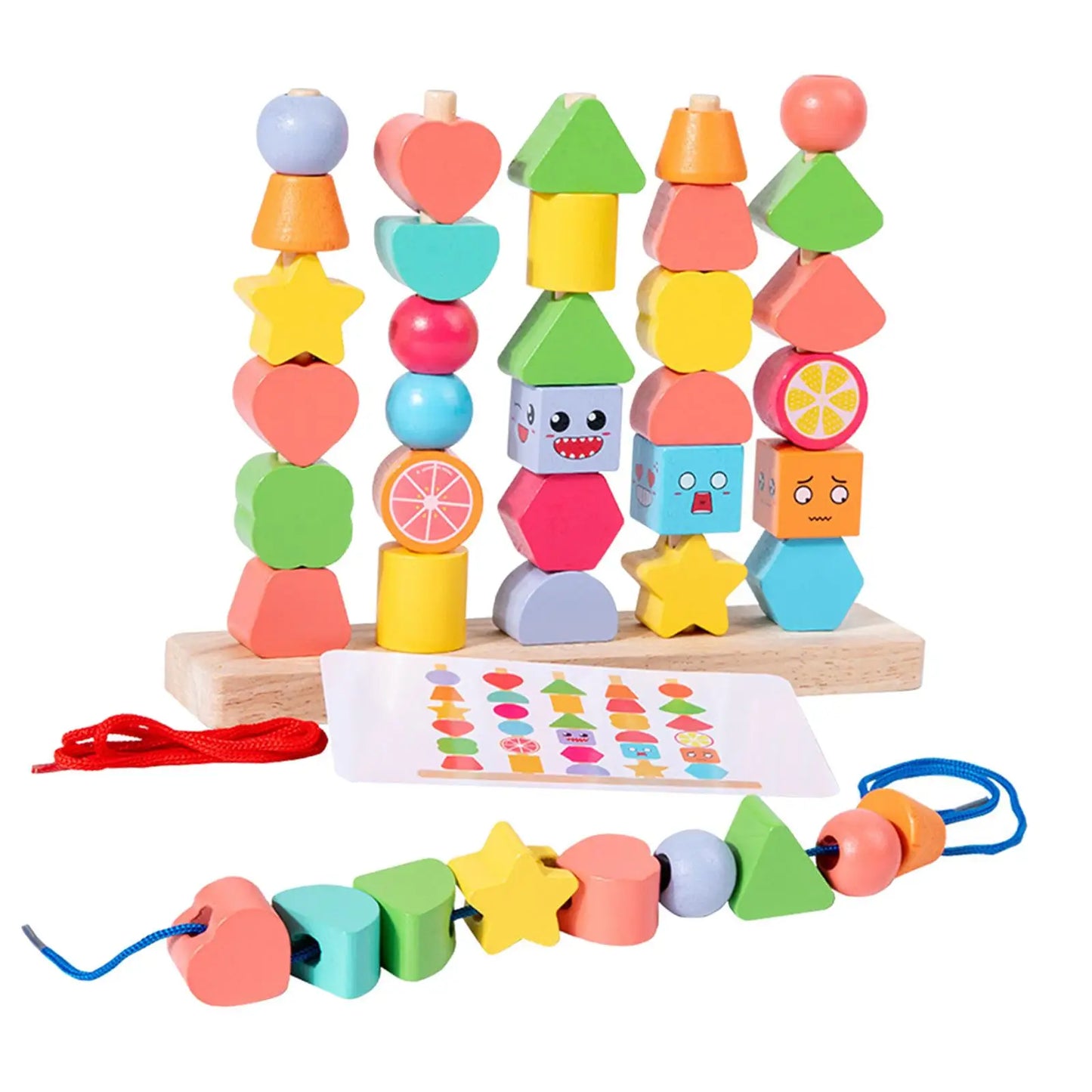 Holz-Lernbausteine für Kinder