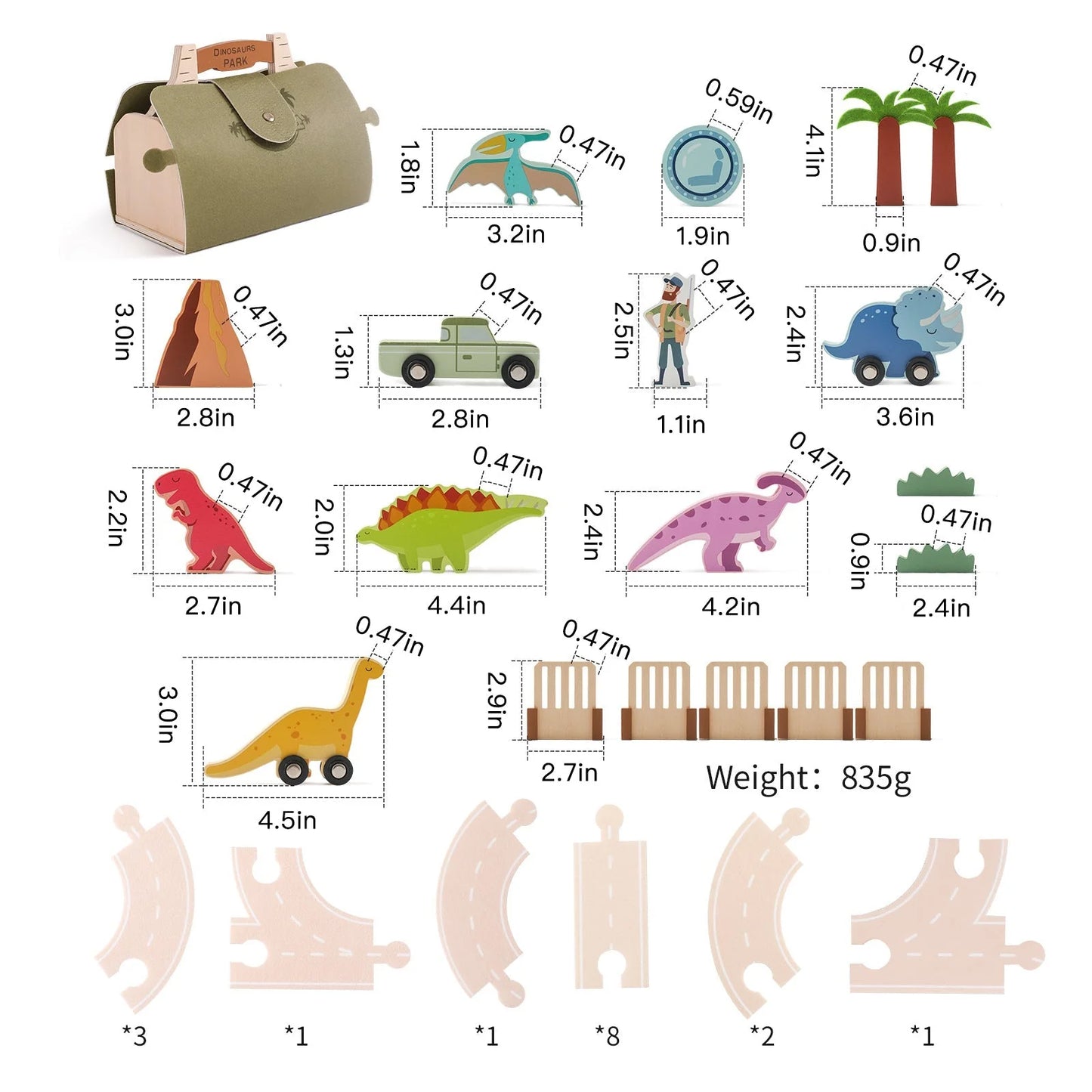 Prähistorisches Dino-Park Spielset
