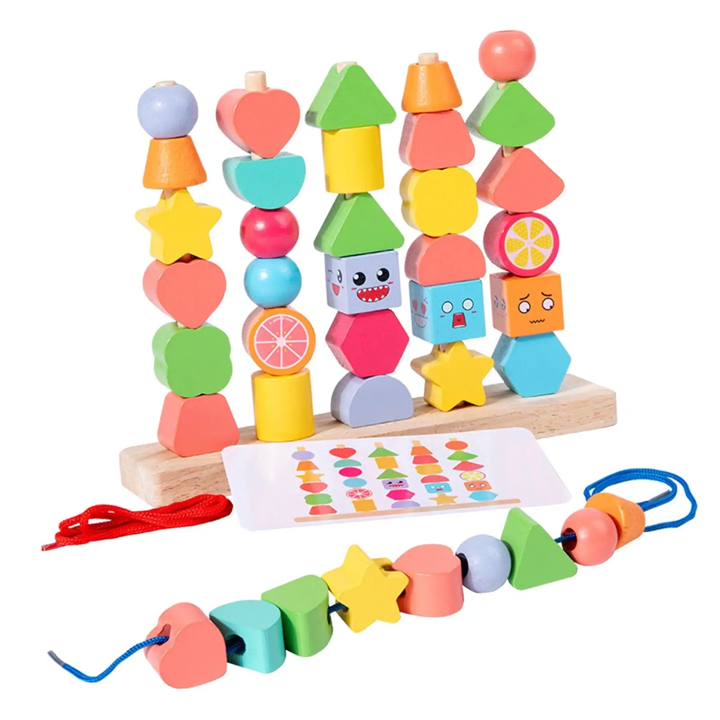 Holz-Lernbausteine für Kinder
