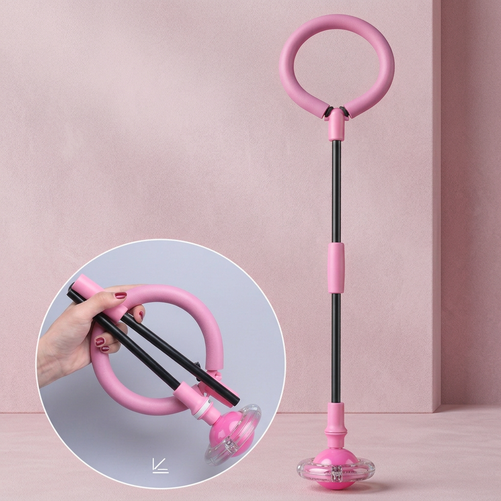 3-in-1 LED-Springball mit Sprungzähler & Timer für Kinder