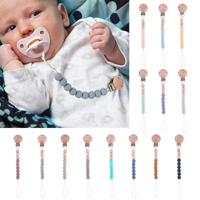 Baby Schnuller Kette aus Holz