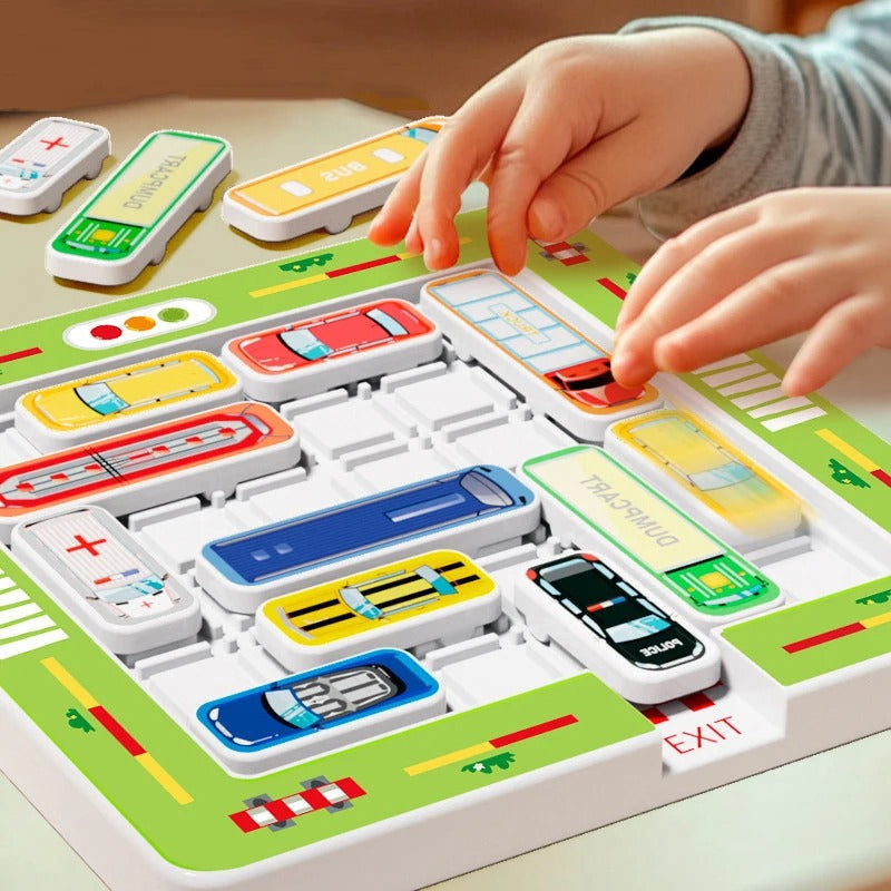 Logisches Denken - Auto Parkplatz Rätsel Spielzeug für Kinder
