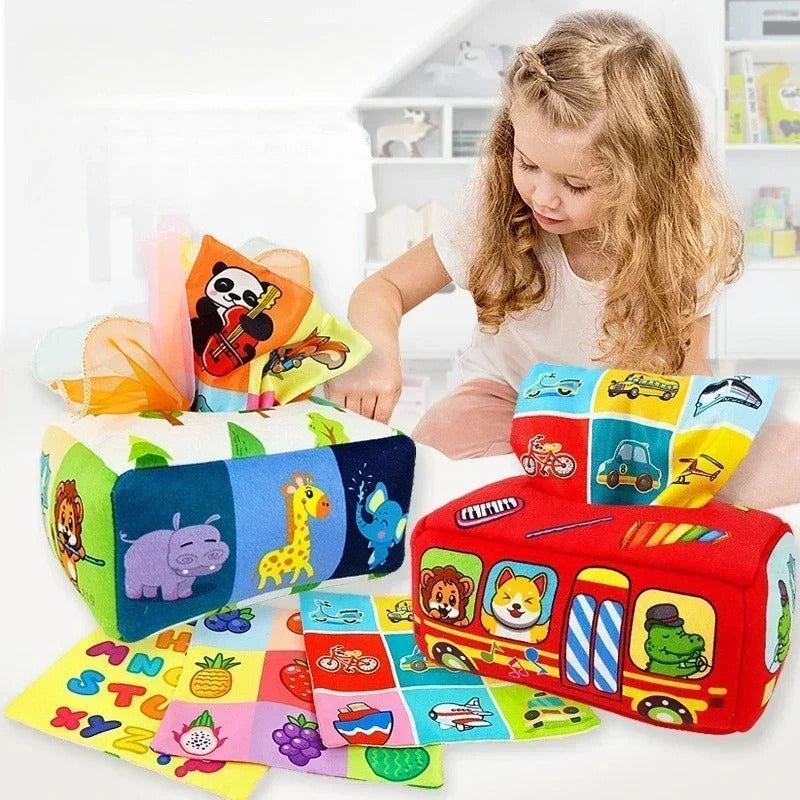 Montessori Spielzeug Taschentuchbox