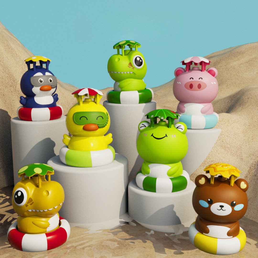Tierische Wasserrakete