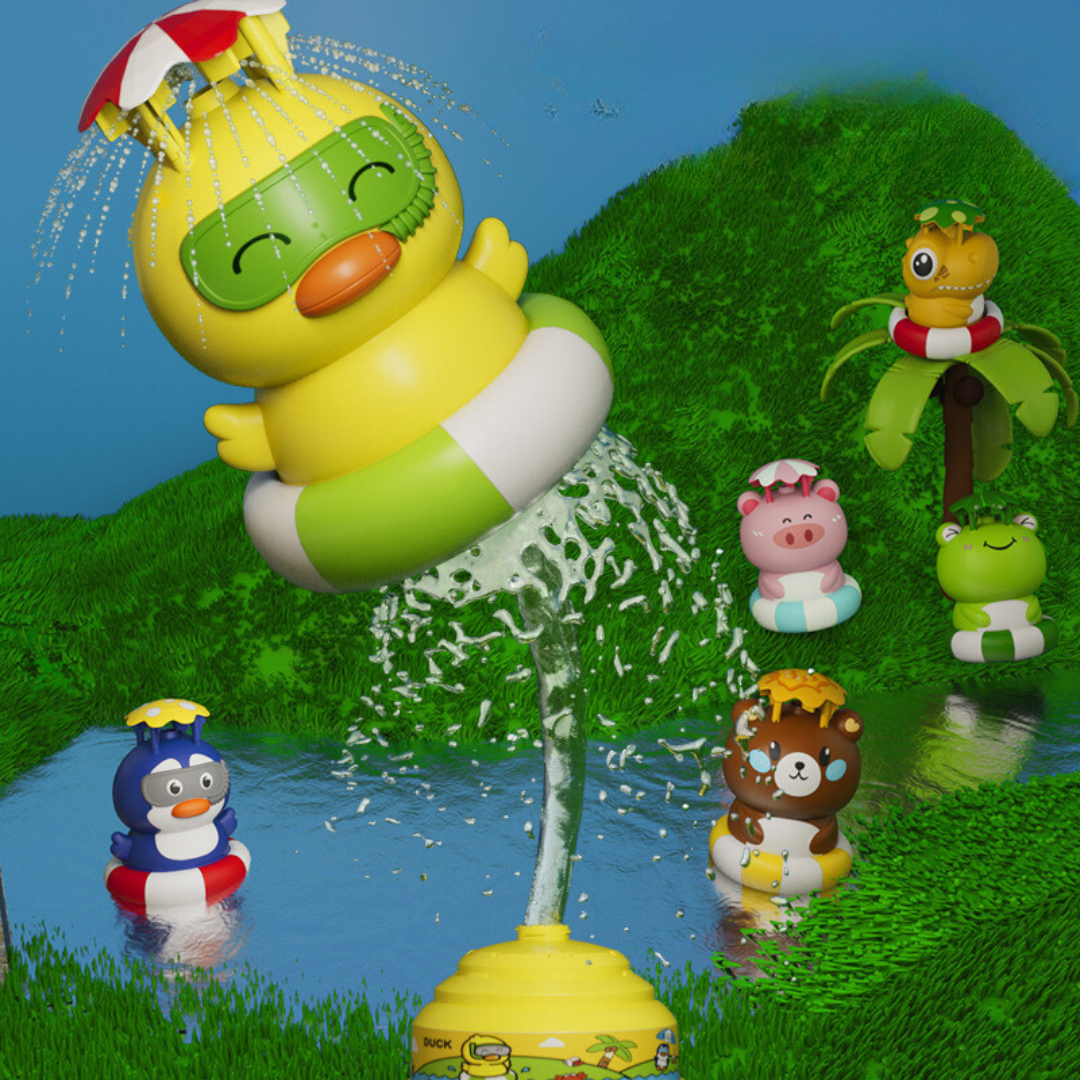 Tierische Wasserrakete