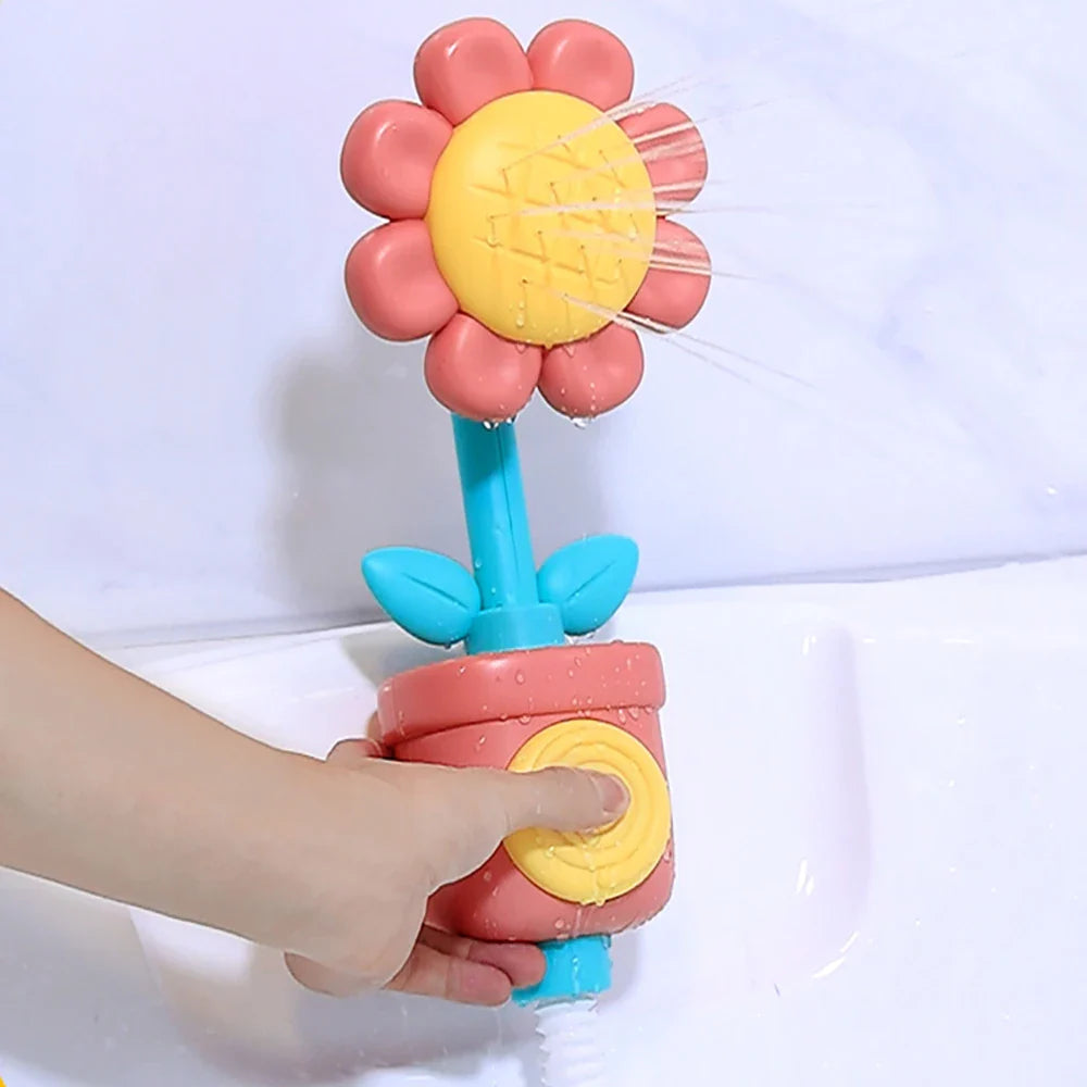 Lustiger Sonnenblumen-Badesprüher