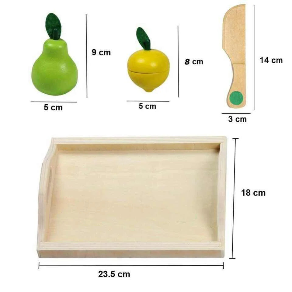 Montessori Holz Spielküche Set