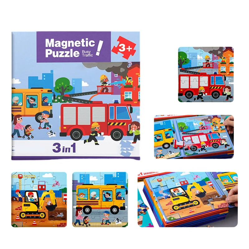 Magnetisches Montessori Puzzle Buch