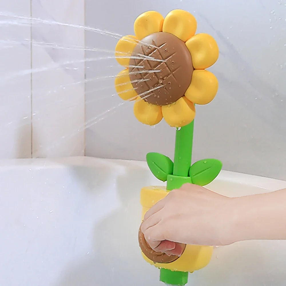 Lustiger Sonnenblumen-Badesprüher