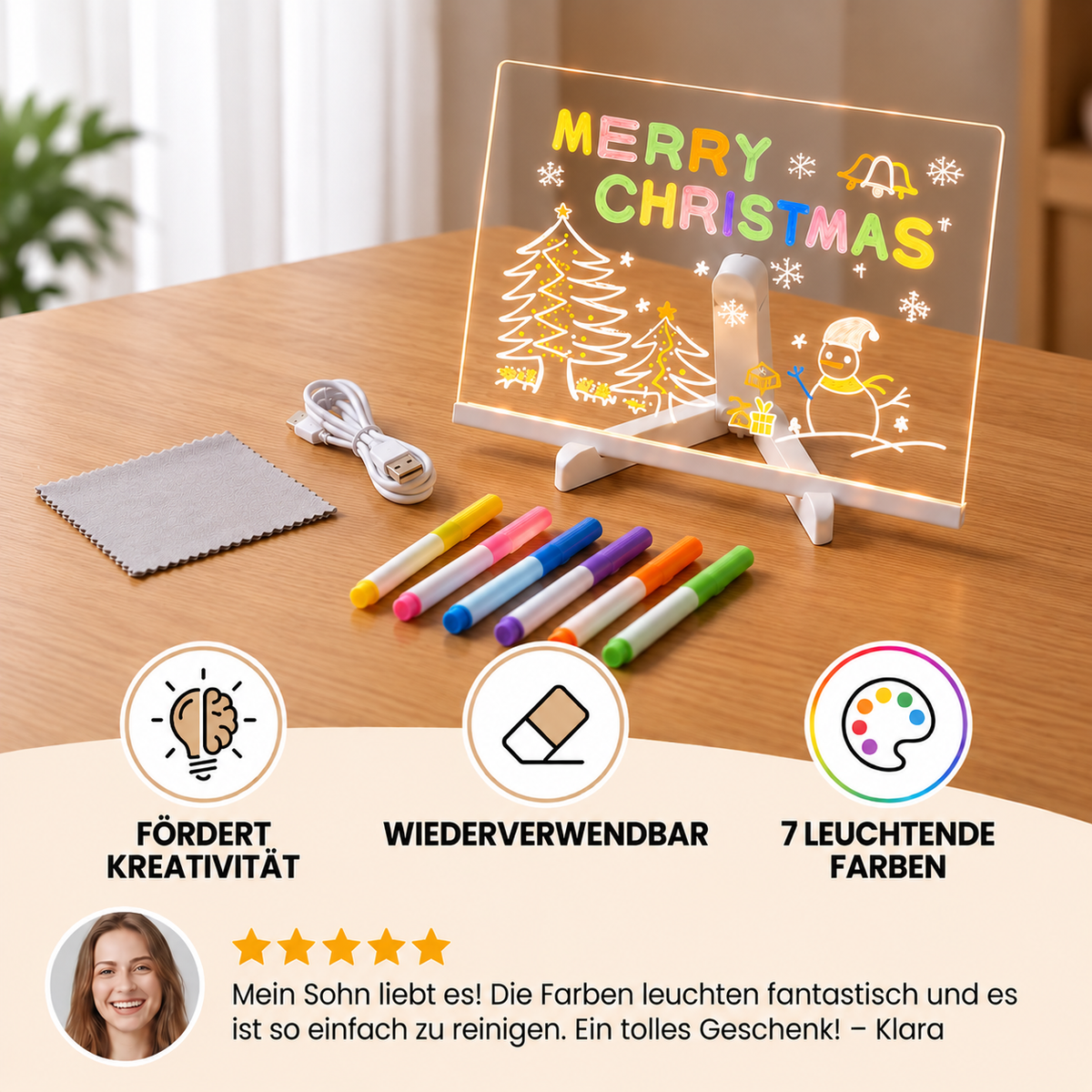 Leuchtendes LED Zeichenbrett
