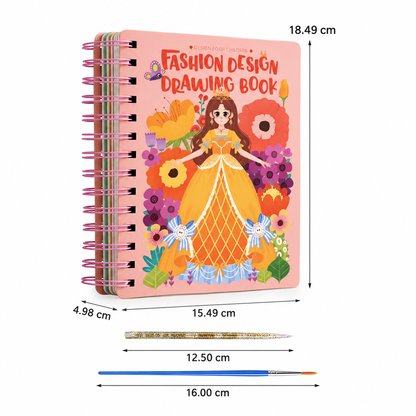4-in-1 Feenprinzessin-Kunstset für Kinder mit Diamond Painting, Stecktechnik, Stickerei & Aquarell
