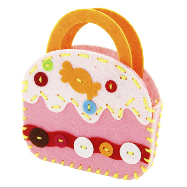 DIY-Niedliches Filz-Handtaschen-Nähset für Kinder