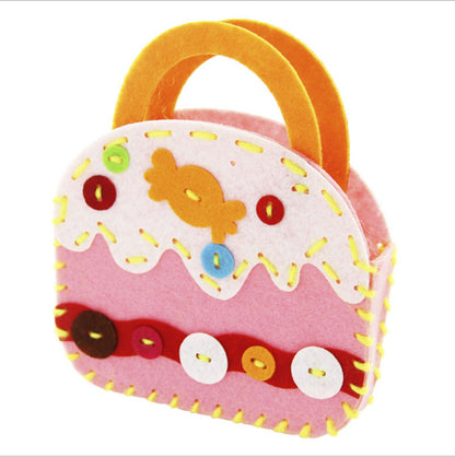 DIY-Niedliches Filz-Handtaschen-Nähset für Kinder