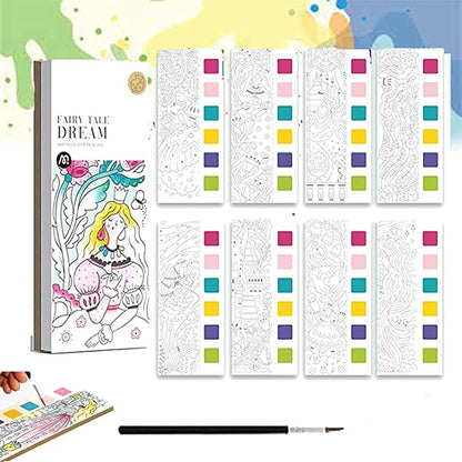 Kreativ Malbuch mit Wasserfarben – Malspaß mit 6 Farben