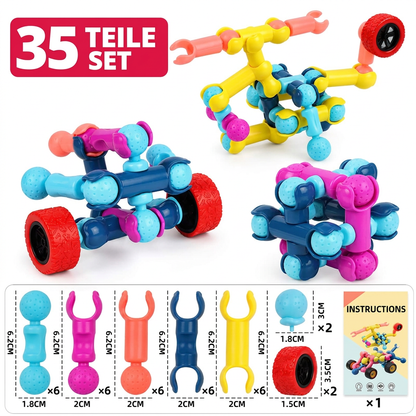 Pädagogisches DIY-Bauset mit beweglichen Gelenken