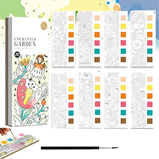 Kreativ Malbuch mit Wasserfarben – Malspaß mit 6 Farben