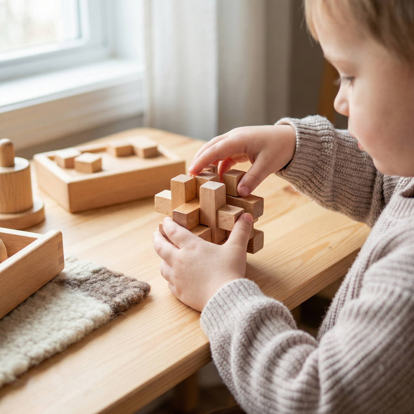 Montessori 3D Holz Lernspiel Puzzle Rätsel