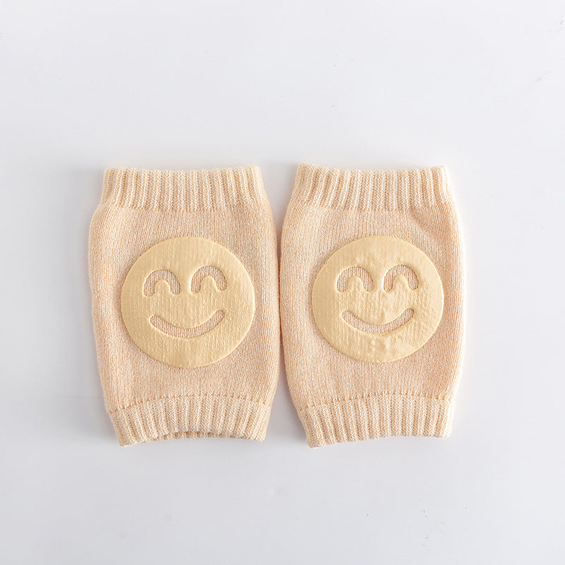Baby-Krabbel-Knieschoner – Rutschfester Schutz mit Smiley-Design